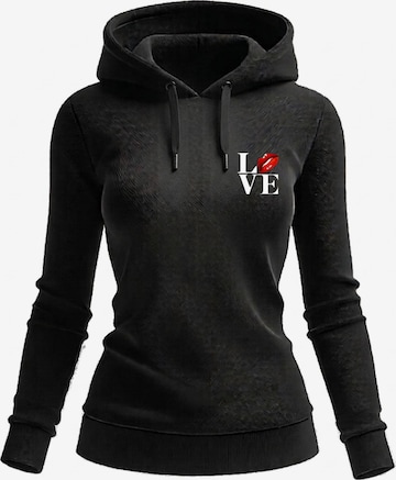 RMK Sweatshirt 'Love' in Black: front