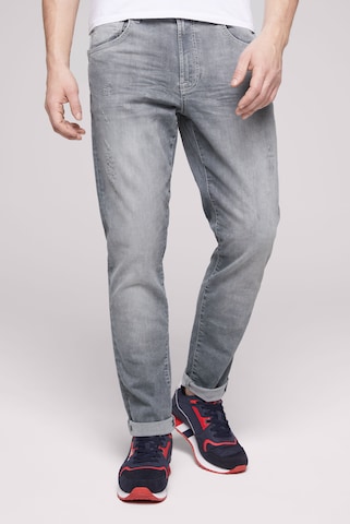 CAMP DAVID Regular Jeans in Grey: front