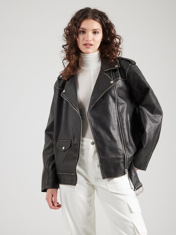 TOPSHOP Between-season jacket in Black: front