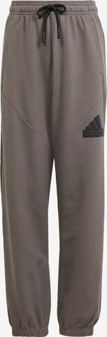 ADIDAS SPORTSWEAR Tapered Workout Pants 'Future Icons' in Grey: front