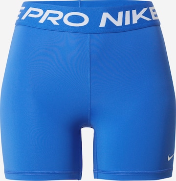 NIKESkinny Sportske hlače 'Pro 365' - plava boja: prednji dio