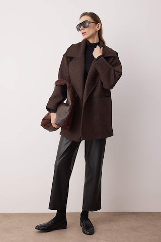Trendyol Between-seasons coat in Brown