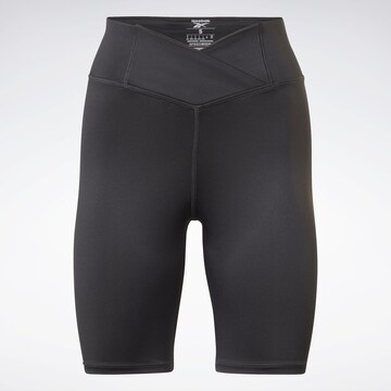 Reebok Skinny Sportshorts in Schwarz