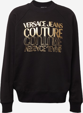 Versace Jeans Couture Sweatshirt in Zwart: voorkant