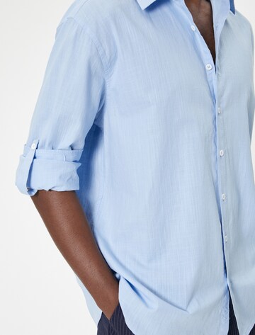 Koton Regular fit Button Up Shirt in Blue