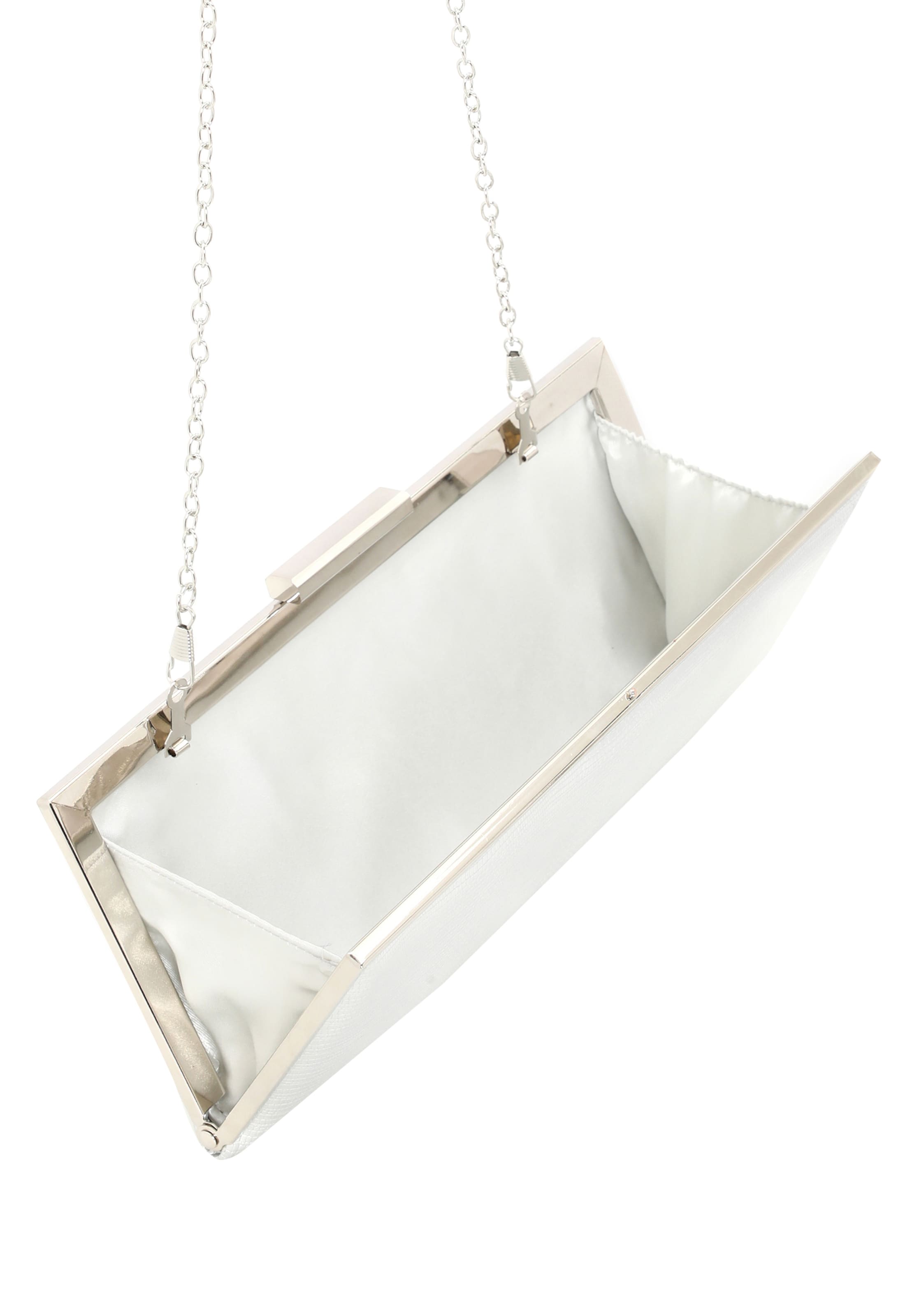 faina Clutch in Zilver