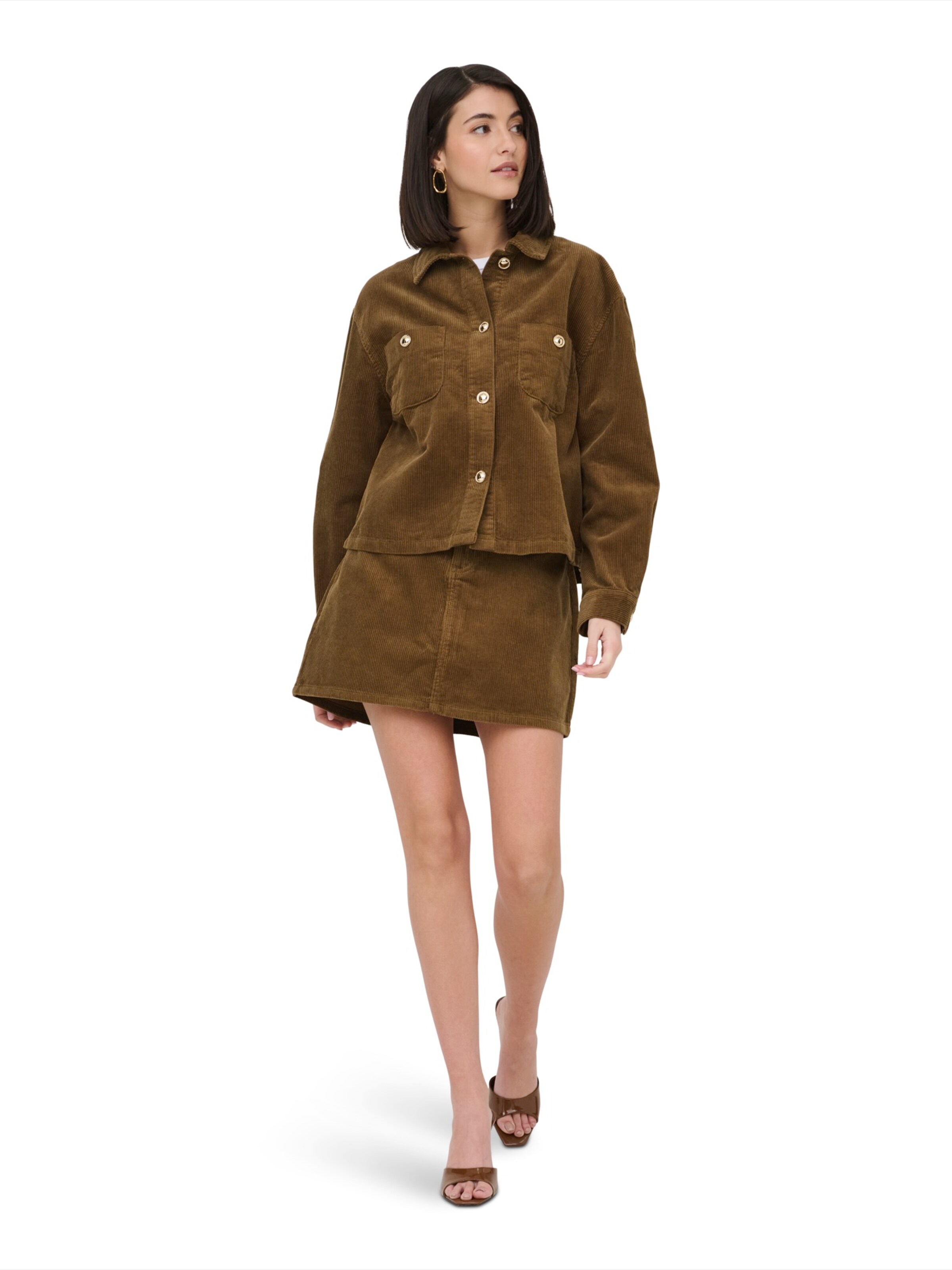 JDY Kurtka przejściowa 'JDYSHIRAZ' w kolorze brązowy