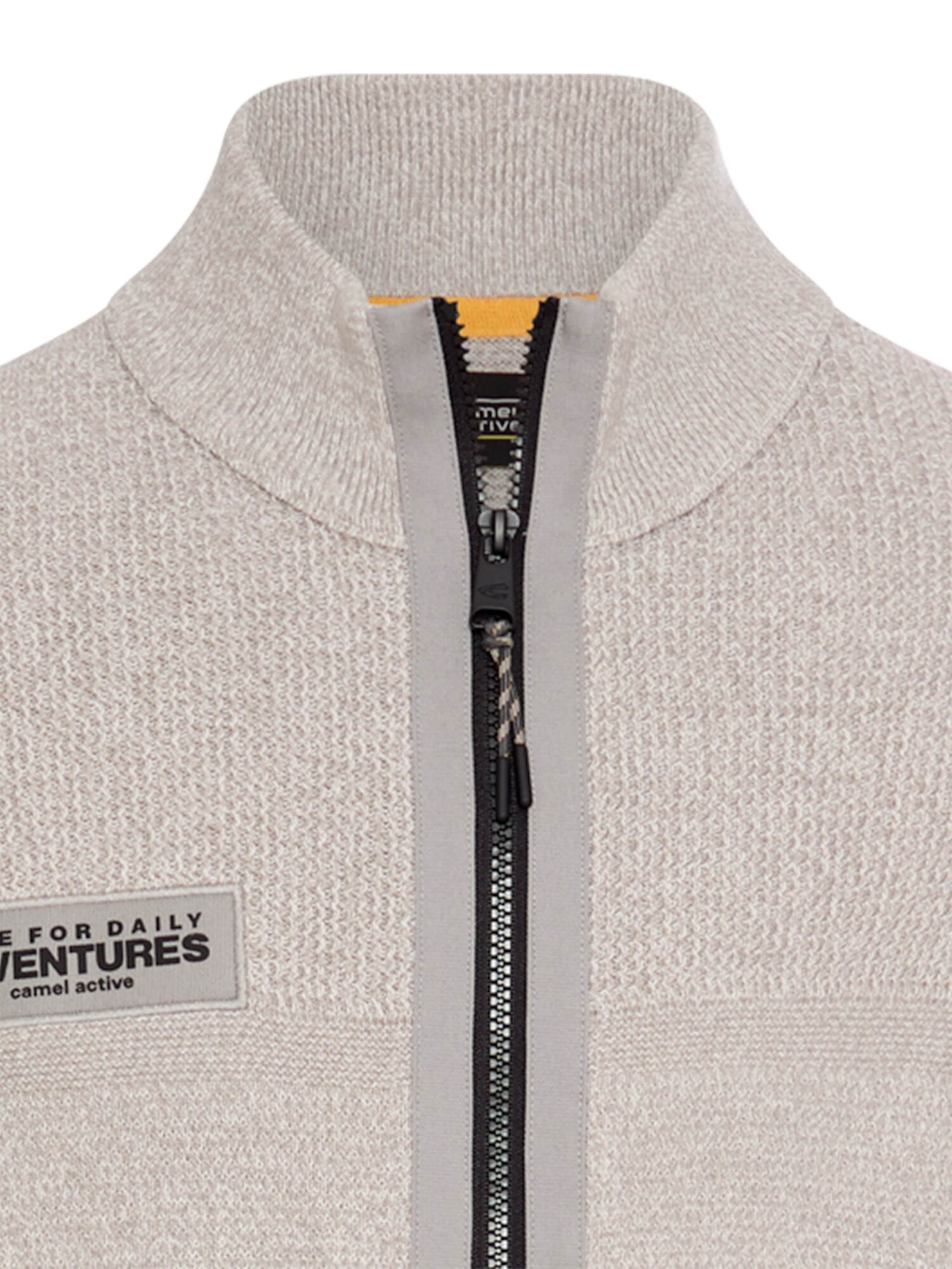 CAMEL ACTIVE Strickjacke in Grau