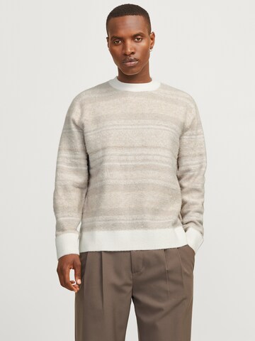 JACK & JONES Pullover 'JORRidgewood' i beige: forside