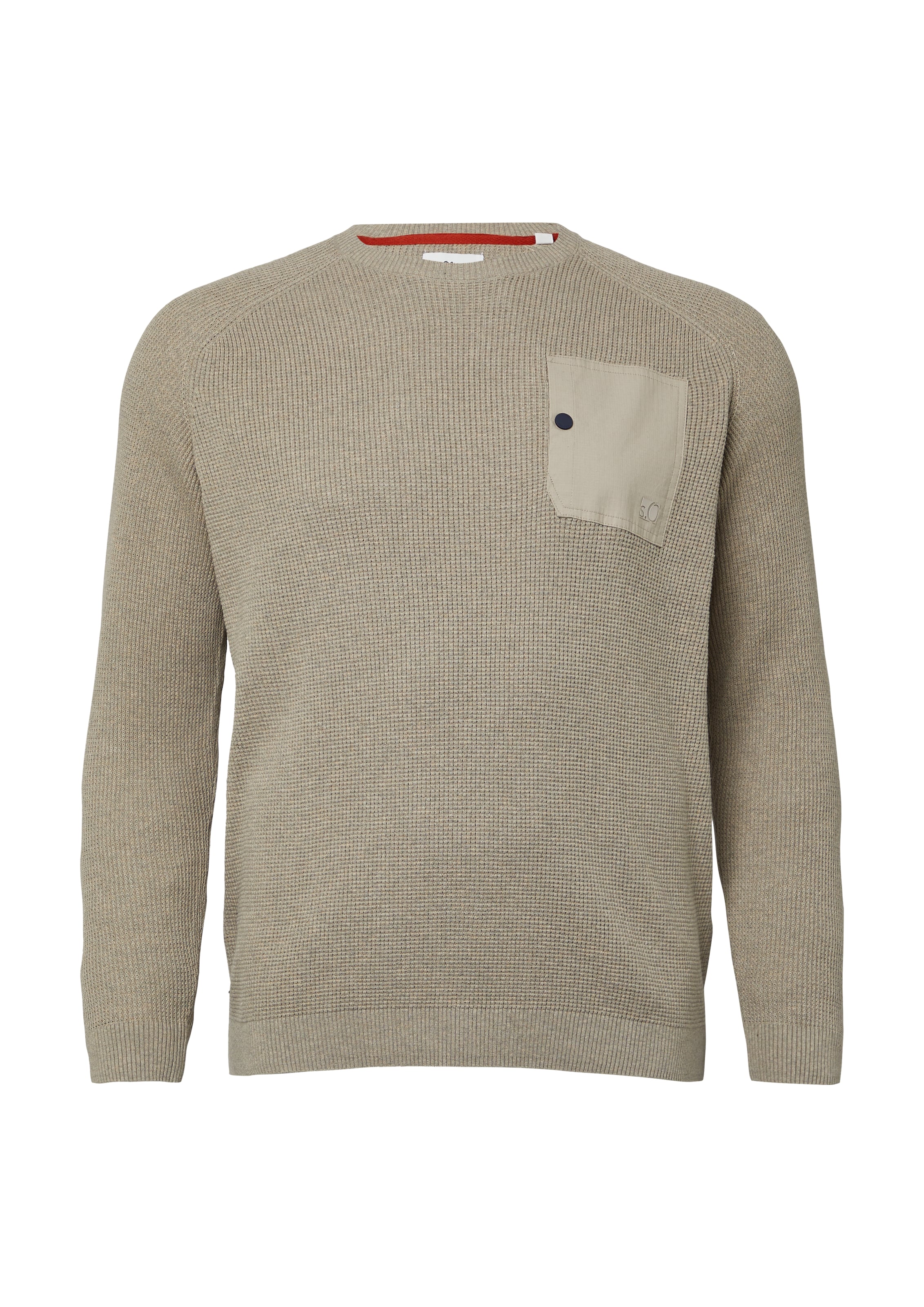 s.Oliver Men Big Sizes Pullover in Beige: Vorderseite
