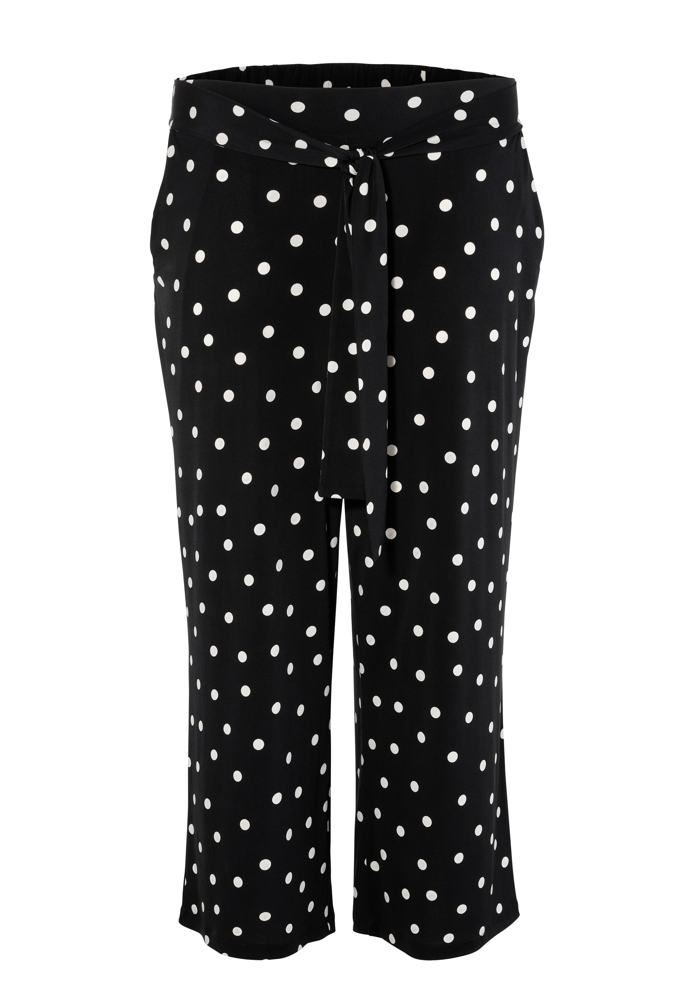 Aniston Wide Leg Hose in Schwarz: Vorderseite