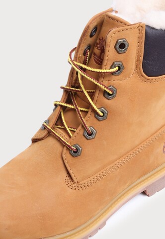TIMBERLAND Gležnarji z vezalkami | rjava barva