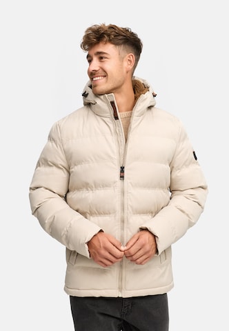 INDICODE JEANS Winter jacket ' Nemos ' in Beige