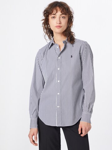 Polo Ralph Lauren Blouse in Zwart: voorkant