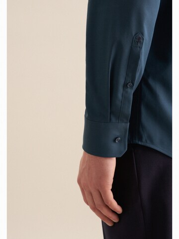 Coupe regular Chemise business SEIDENSTICKER en bleu
