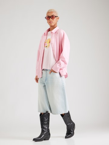 PIECES Μπλουζάκι 'PCBUDDY' σε ροζ