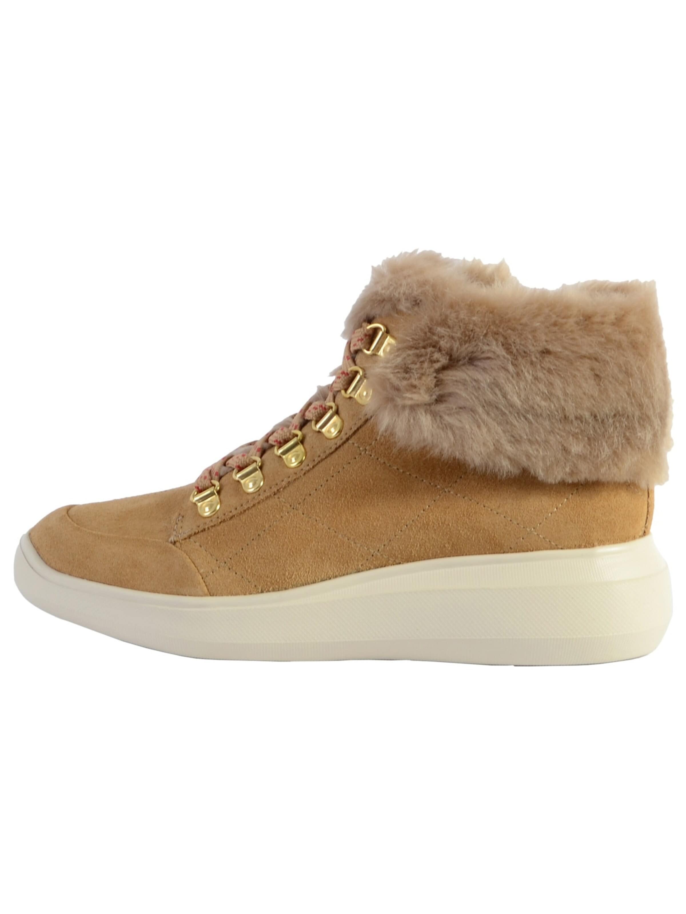 GEOX Sneakersy wysokie w kolorze brązowy: przód