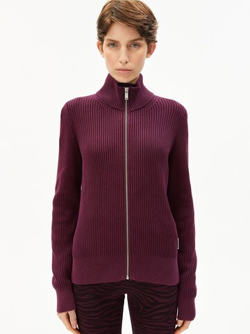 ARMEDANGELS Knit cardigan in Red: front