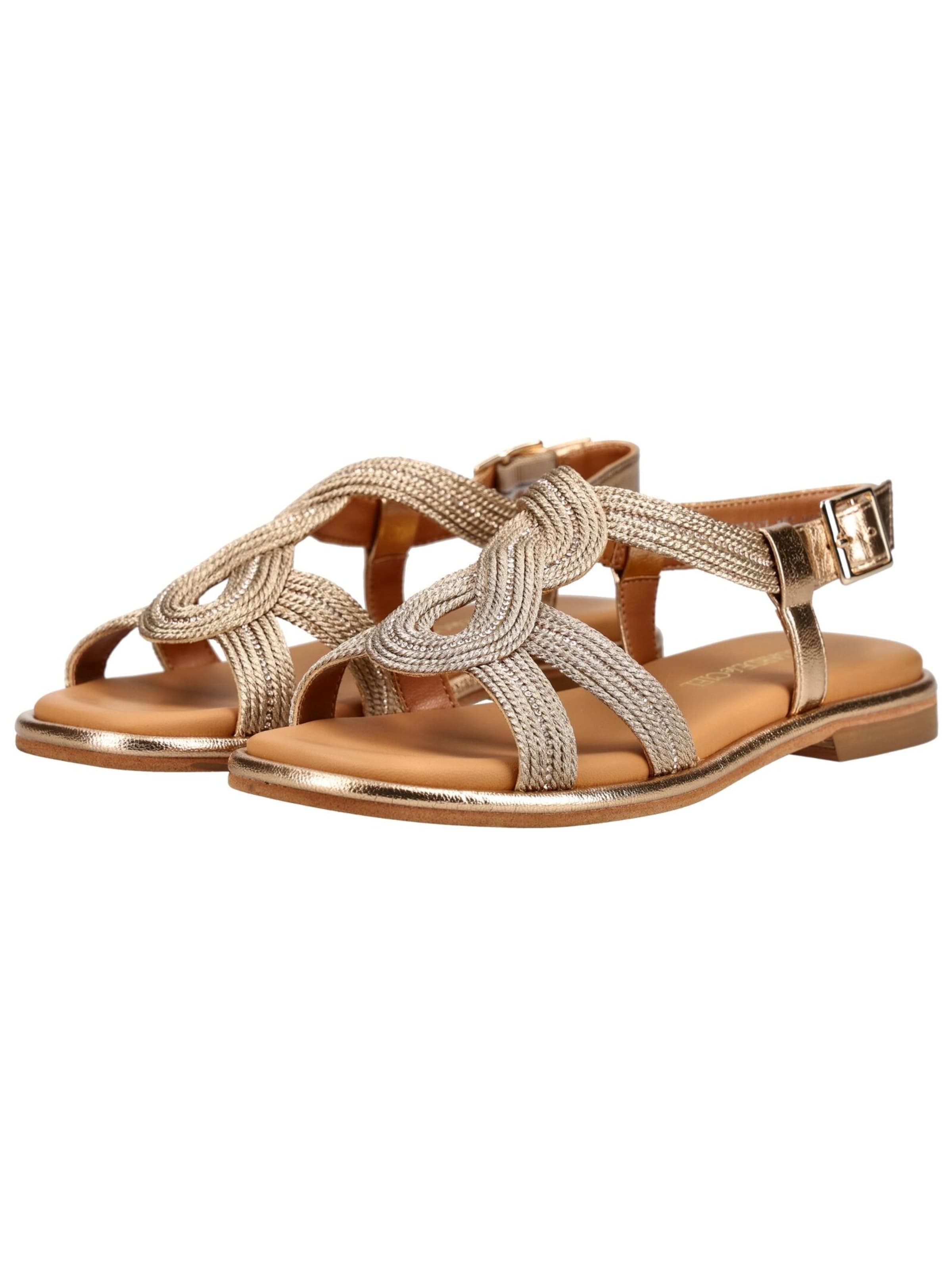 Regarde le Ciel Strap sandal in Gold
