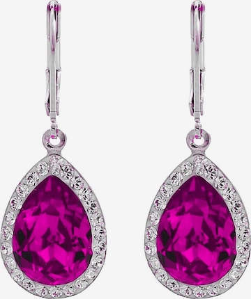 EXCLUSIVE EDITION Uhani 'Agidel adorned with Swarovski crystals' | vijolična barva: sprednja stran