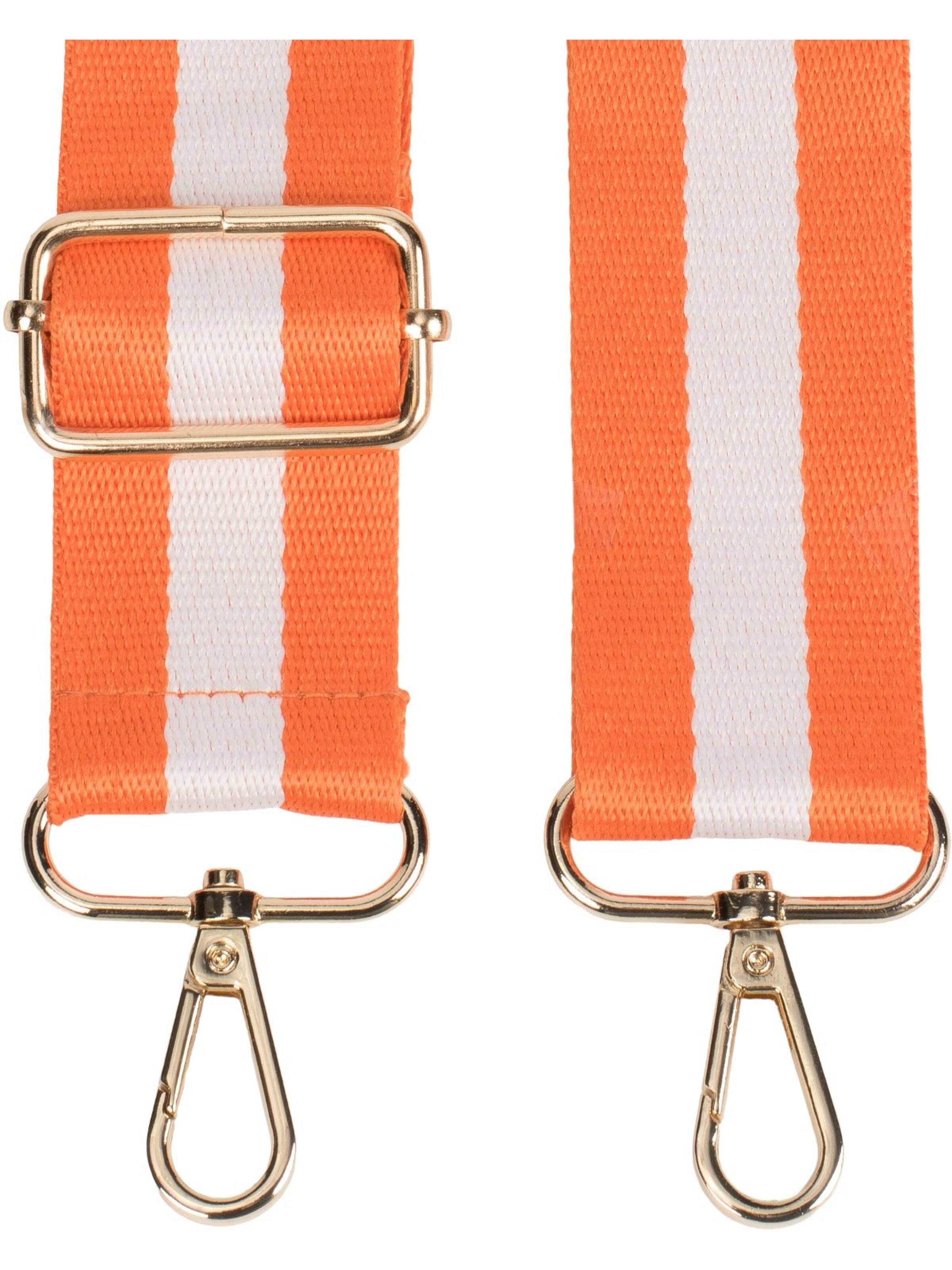 styleBREAKER Taschenzubehör 'Wechsel Taschengurt gestreift'‌‌‌‌‌‌ in Orange
