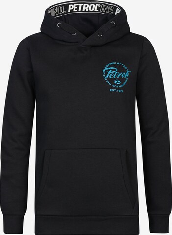 Petrol Industries Sweatshirt 'Des Plaines' in Black: front