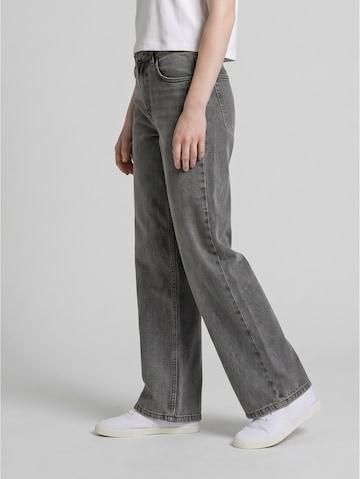 TOM TAILOR Wide leg Jeans in Grijs: voorkant