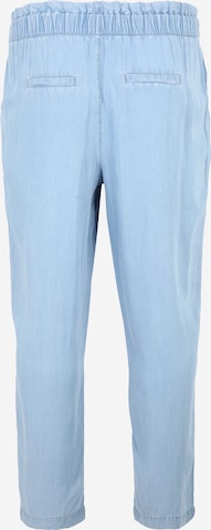 Vero Moda Curve Loosefit Kalhoty se sklady v pase 'LILIANA EVANY' – modrá