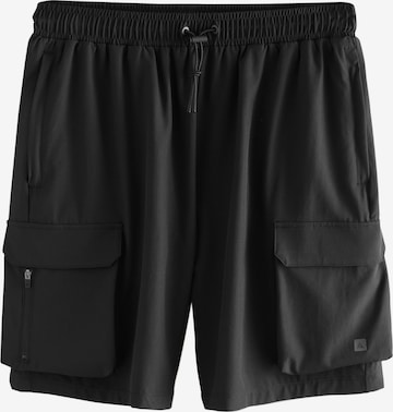 Next Regular Toiminnalliset housut värissä musta: etupuoli