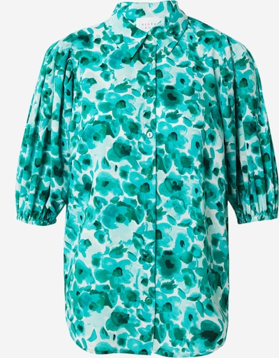 SISTERS POINT Blouse 'ELLA' in Turquoise / Jade / Pastel green / Off white, Item view