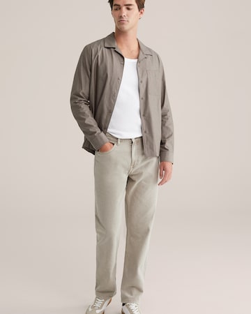 WE Fashion Regular fit Button Up Shirt in Grey