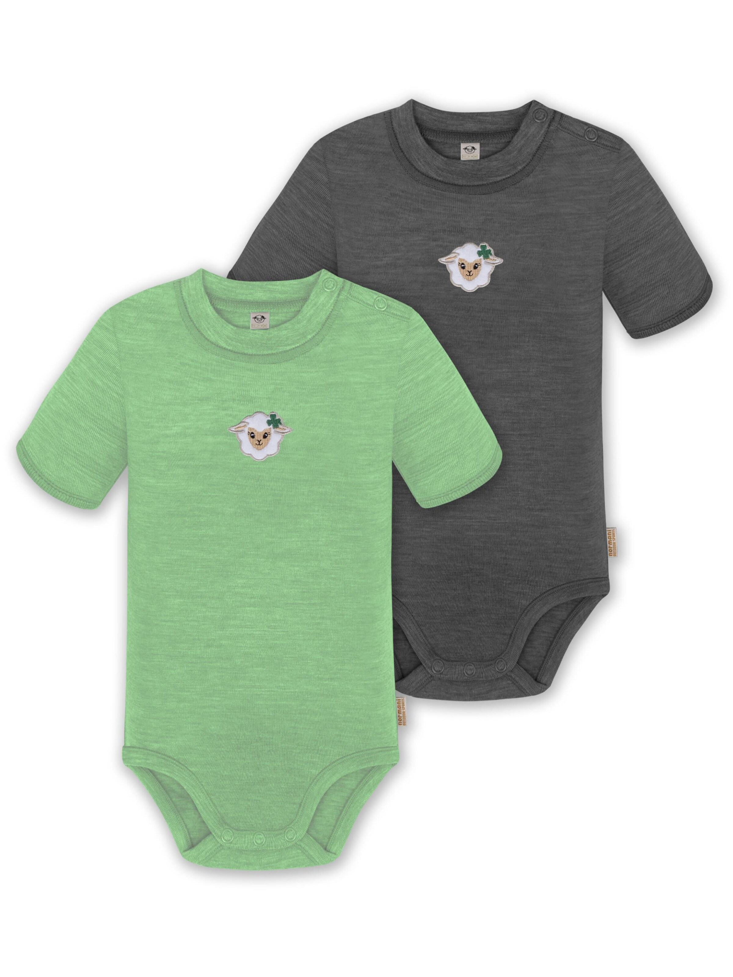 Barboteuse / body 'Tihoi' normani en vert : devant