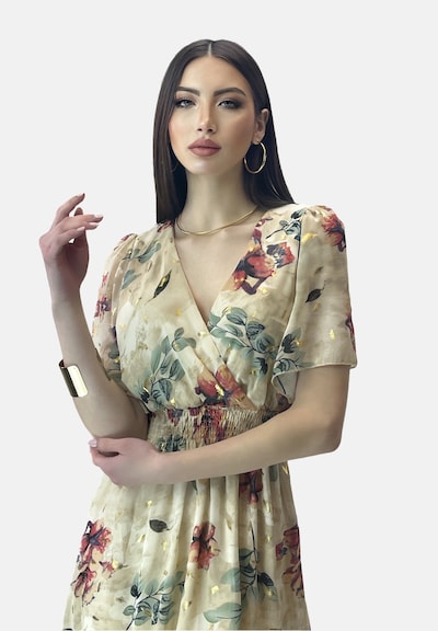 Elara Sommerkleid in beige / mischfarben, Produktansicht