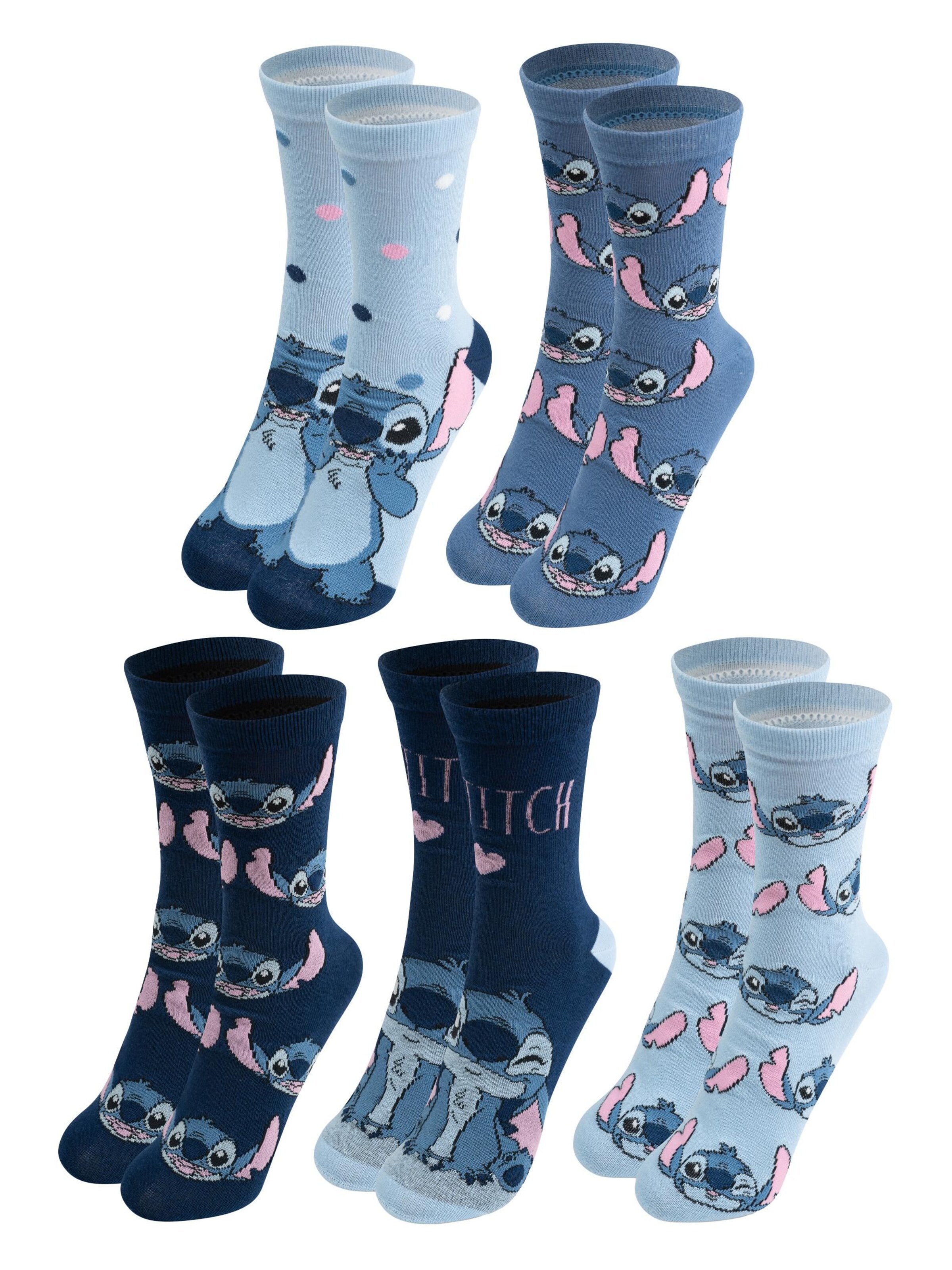Disney Lilo & Stitch Socks in Blue: front