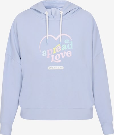 MYMO Sweatshirt 'Back To School' in XS in aqua / hellblau / gelb / rosa, Produktansicht