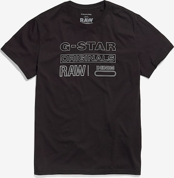 G-Star RAW Shirt in Zwart: voorkant