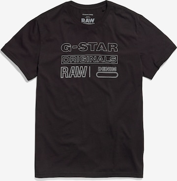 T-Shirt G-Star RAW en noir : devant