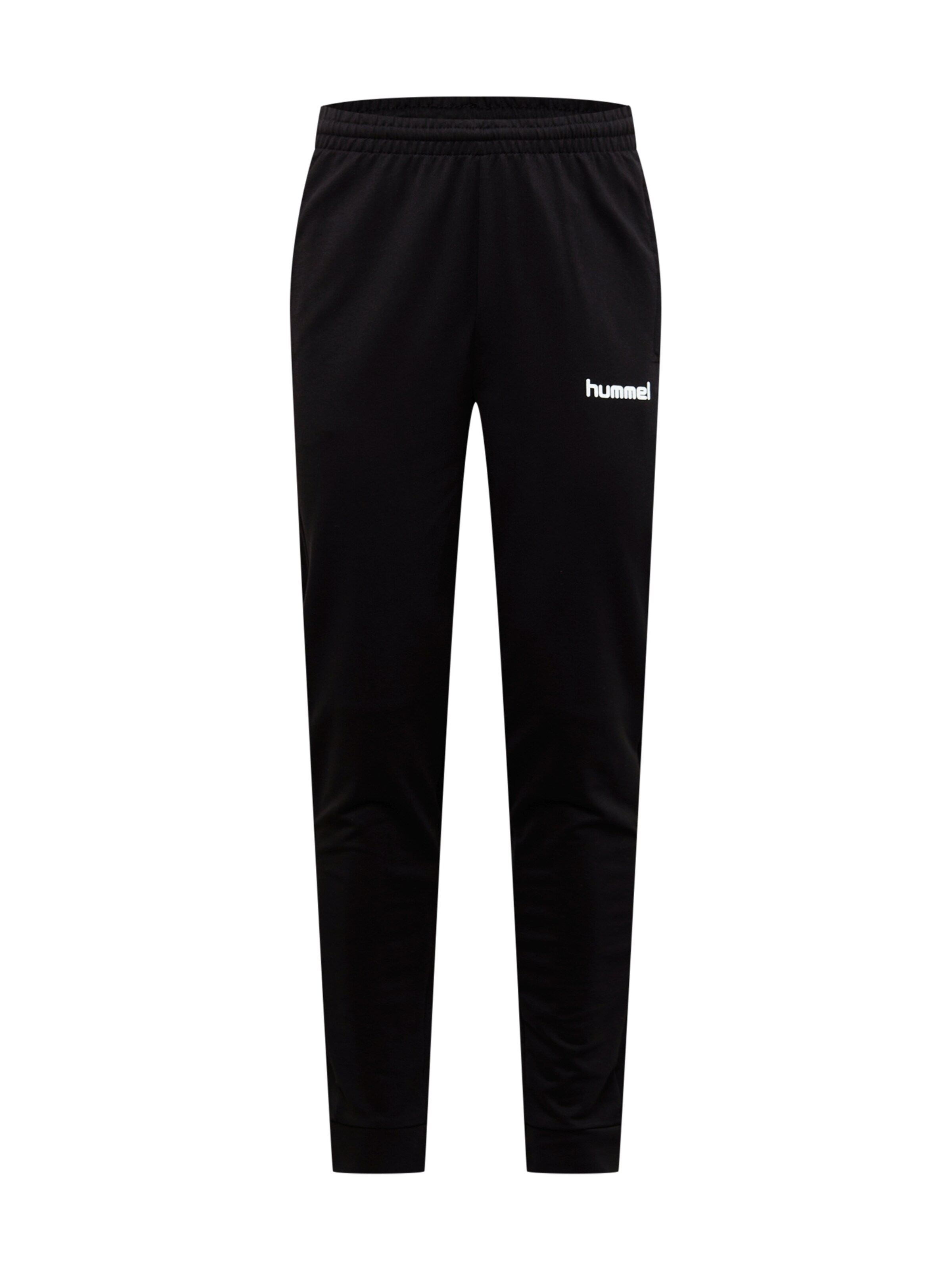 Hummel Slimfit Sporthose in Schwarz: Vorderseite