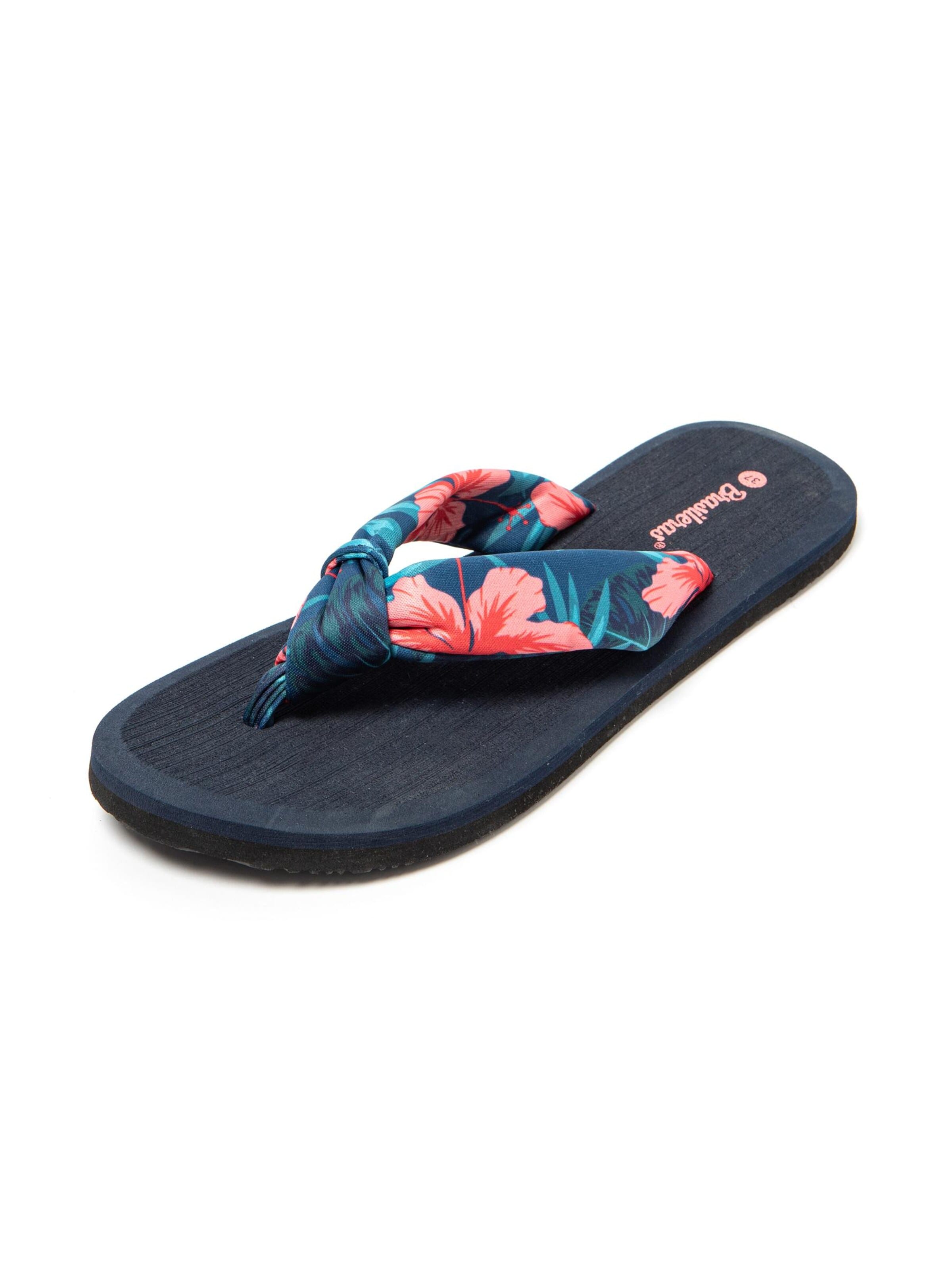 Brasileras - Zapatos para playa y agua 'Hibiscus Nudo' en rosa: frente