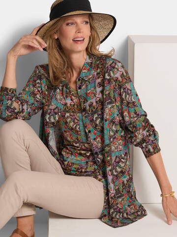 Goldner Bluse in Mischfarben