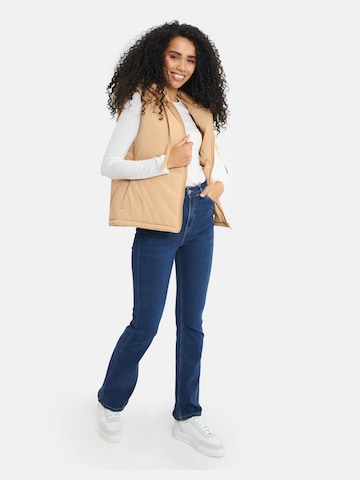 Threadbare Bodywarmer 'Shelly' in Beige