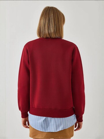 Bianco Lucci Sweatshirt in Rot