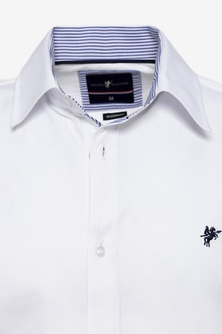 DENIM CULTURE Slim fit Button Up Shirt ' BRADLEY ' in White
