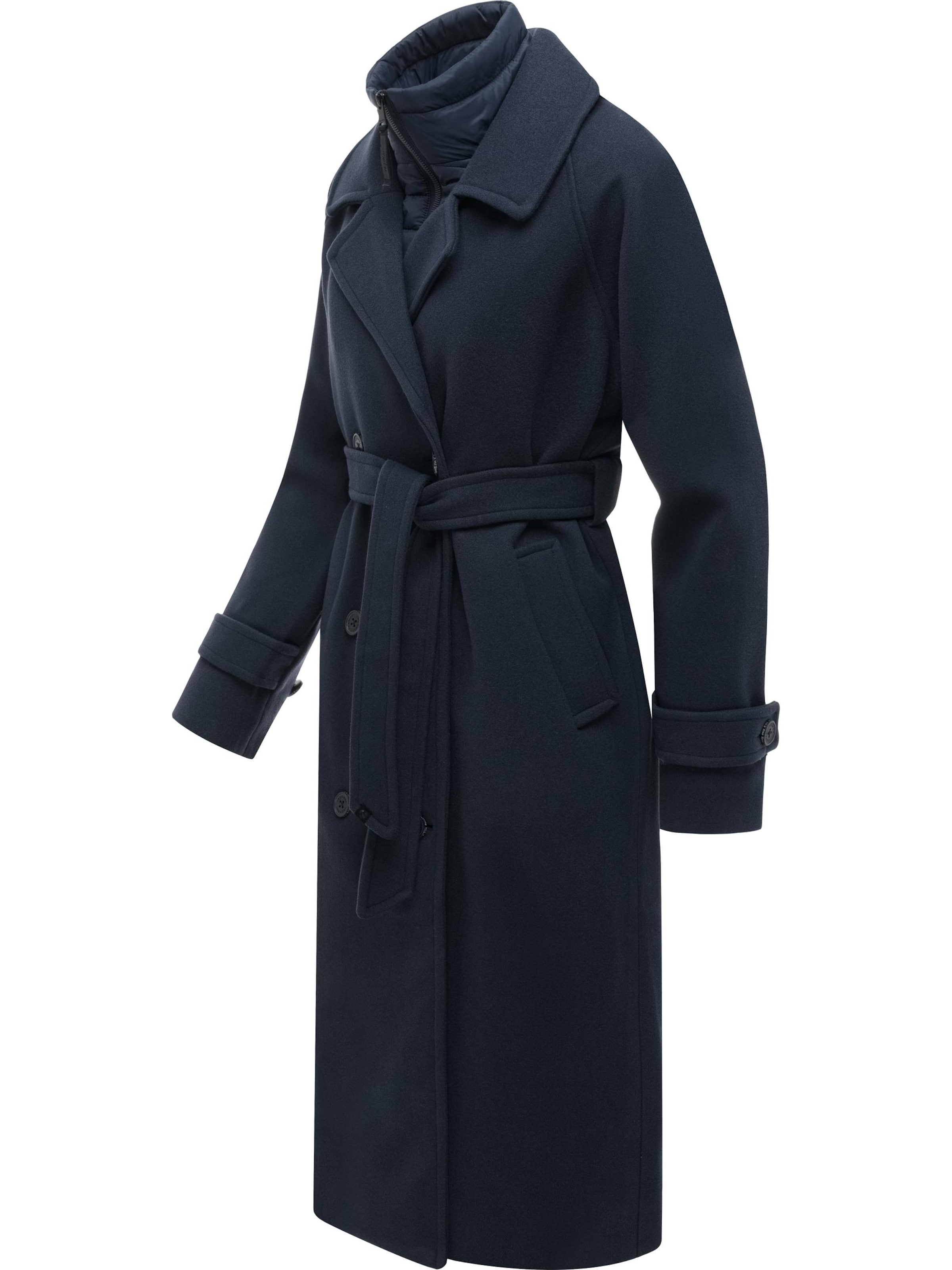 Manteau d’hiver 'Trenchie Felt Y' Ragwear en bleu
