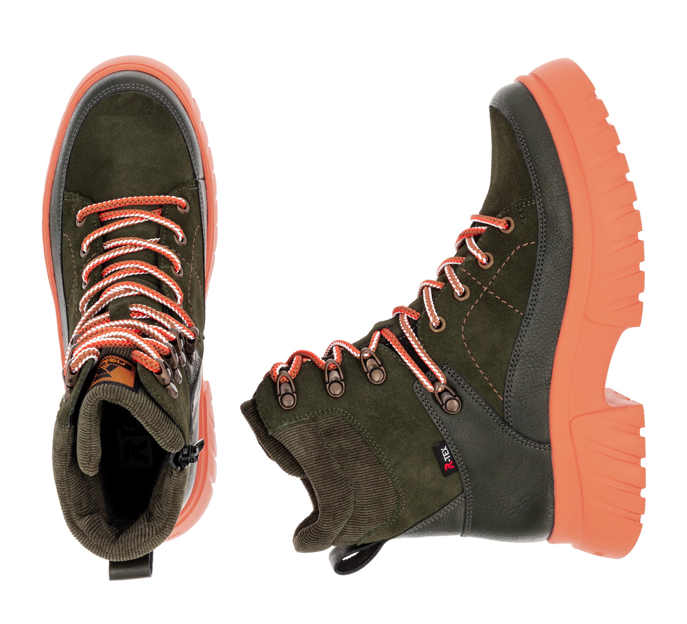 Bottines à lacets Rieker Sport en vert