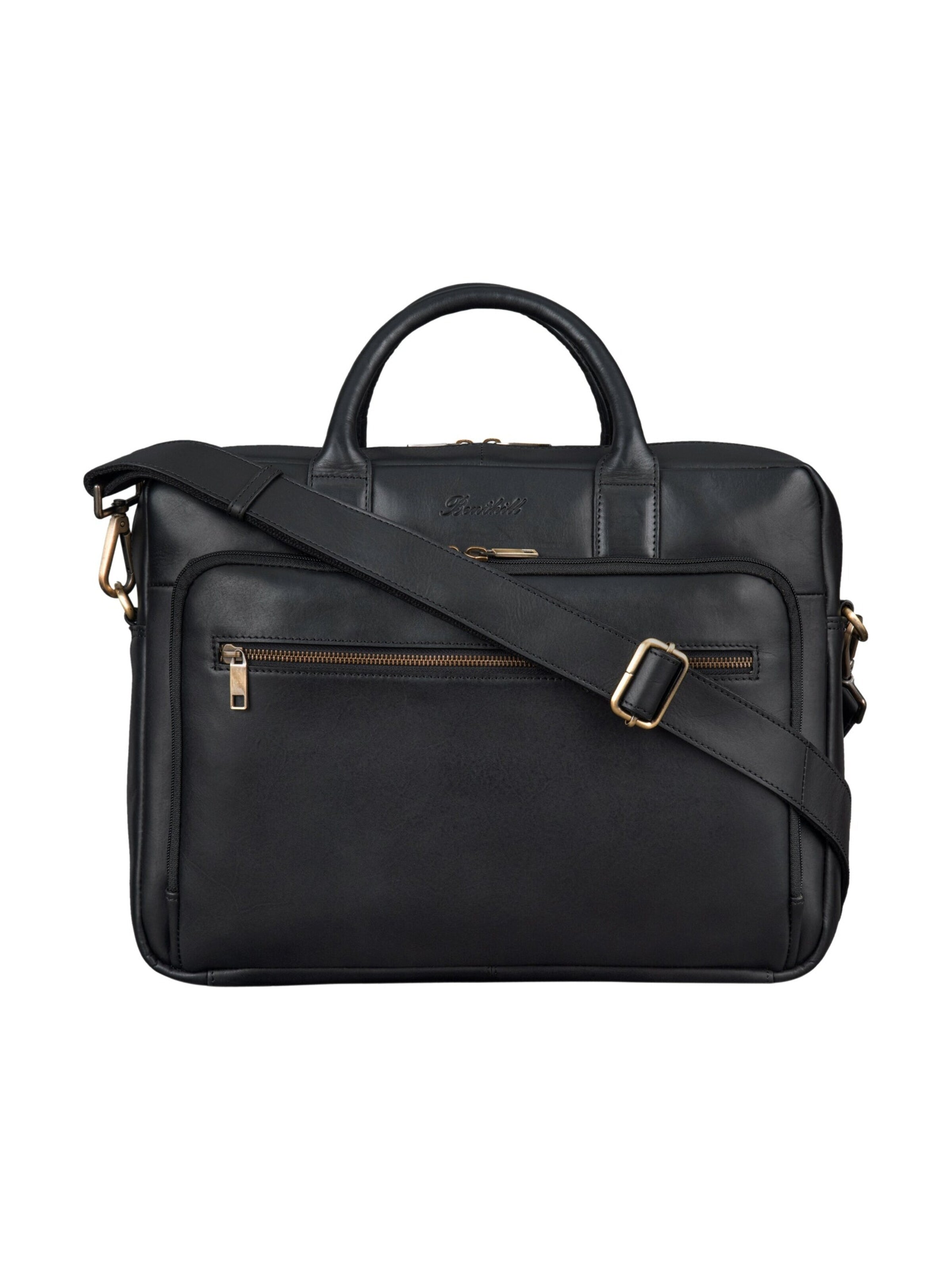 Benthill Briefcase in Black: front