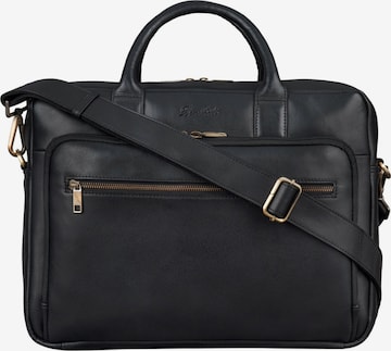 Benthill Briefcase in Black: front
