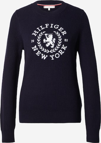 Pull-over TOMMY HILFIGER en bleu : devant