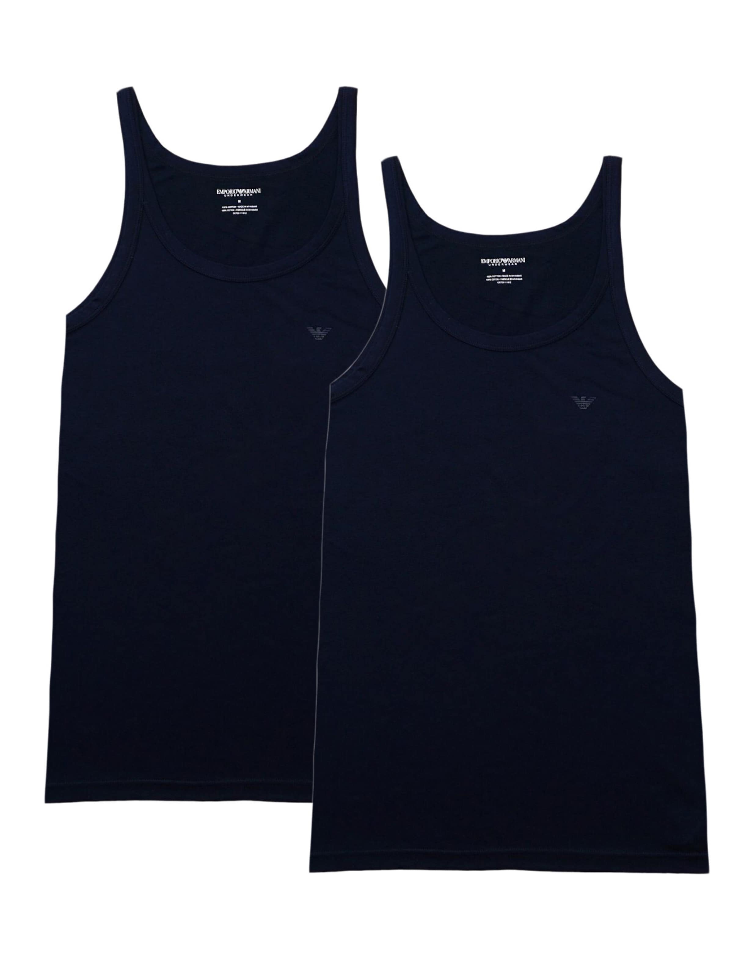 Emporio Armani T-Shirt en bleu marine, Vue avec produit