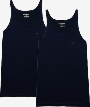 T-Shirt Emporio Armani en bleu : devant